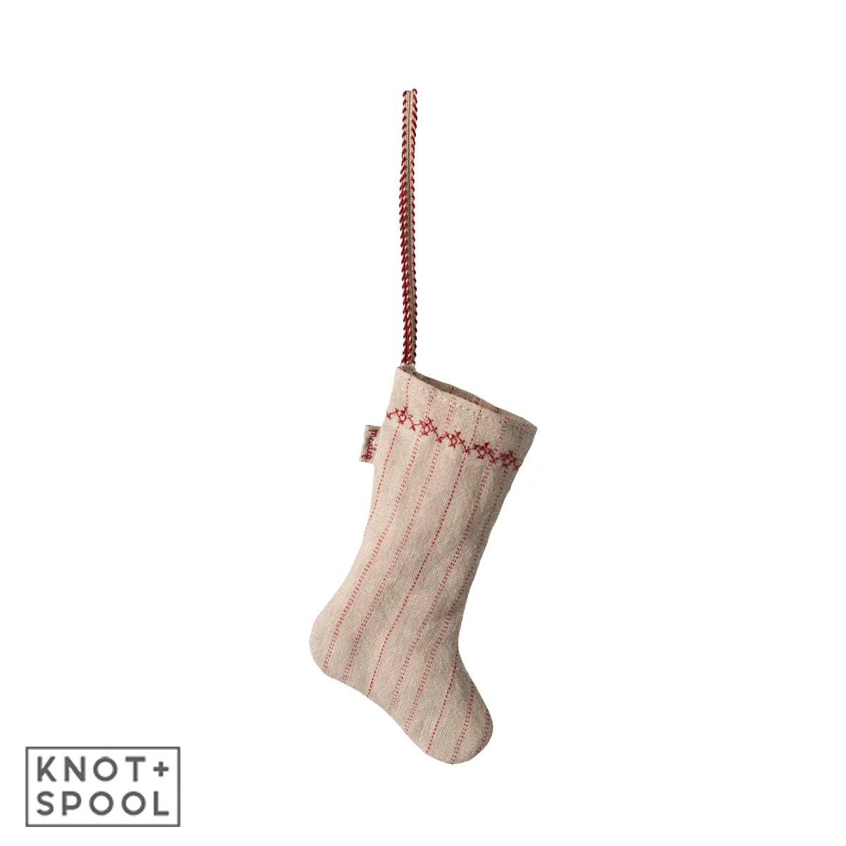 2024 Maileg Striped-Sand Stocking Ornament