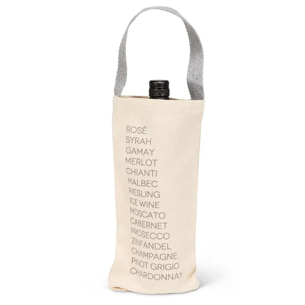 Abbott Wine Bottle Tote Bag - Wine Varietals