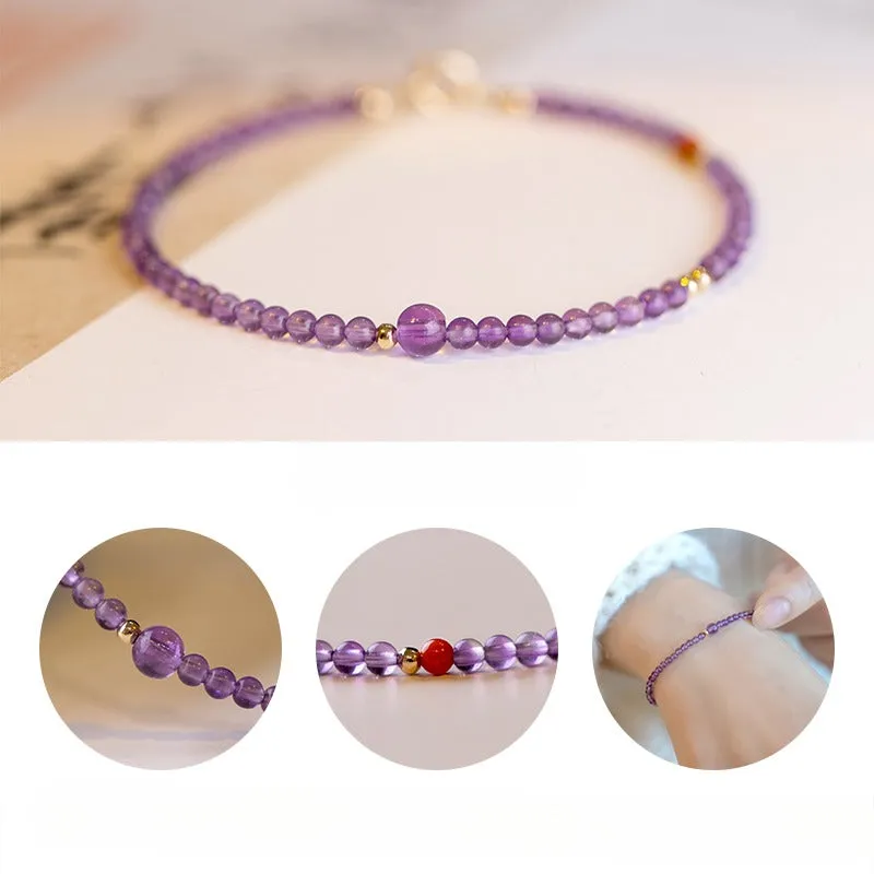 Amethyst Bracelet Anniversary Gifts For Her