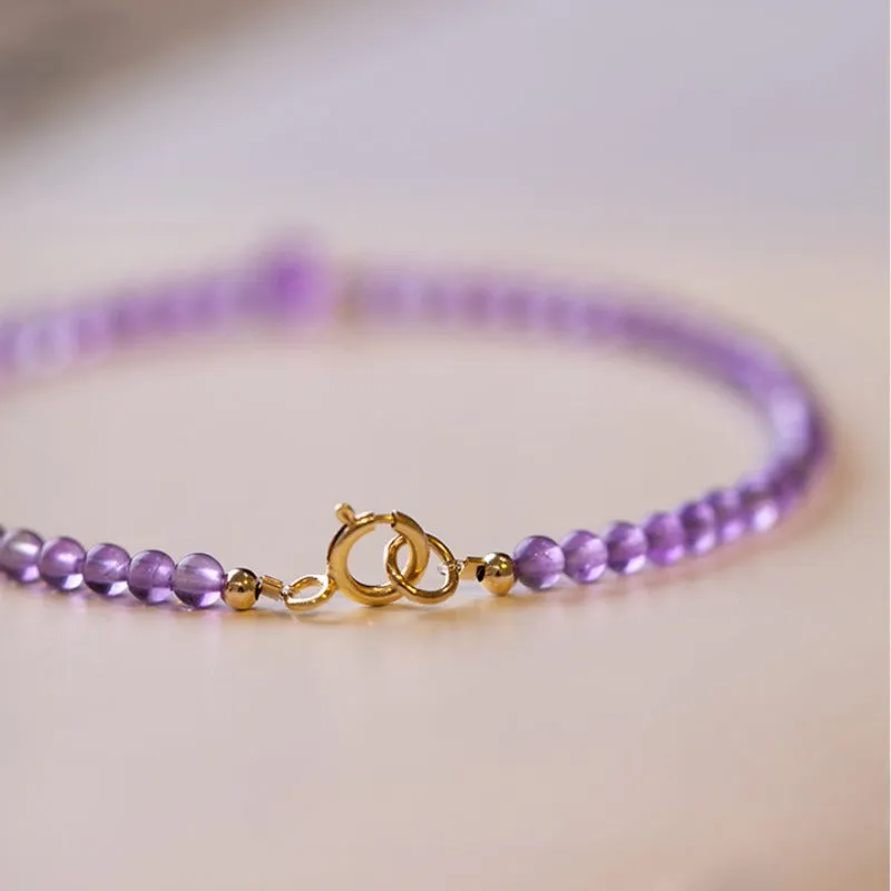 Amethyst Bracelet Anniversary Gifts For Her