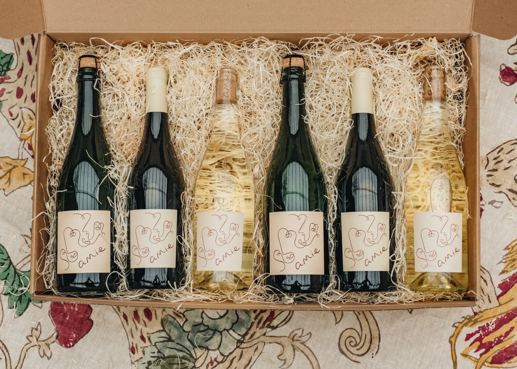 amie Sauvignon Blanc, Carignan and Crémant de Limoux Wine Gift Box, six bottles