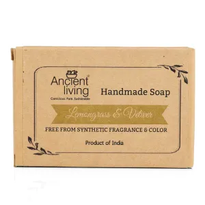 Ancient Living Lemongrass & Vetiver Luxury Handmade Soap - 100 gm each - Suitable for Dry and Combination Skin