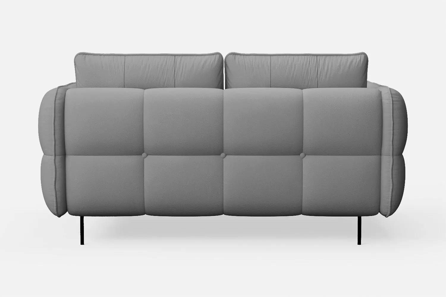 Anzio 2 Seater Sofa Grey Leather