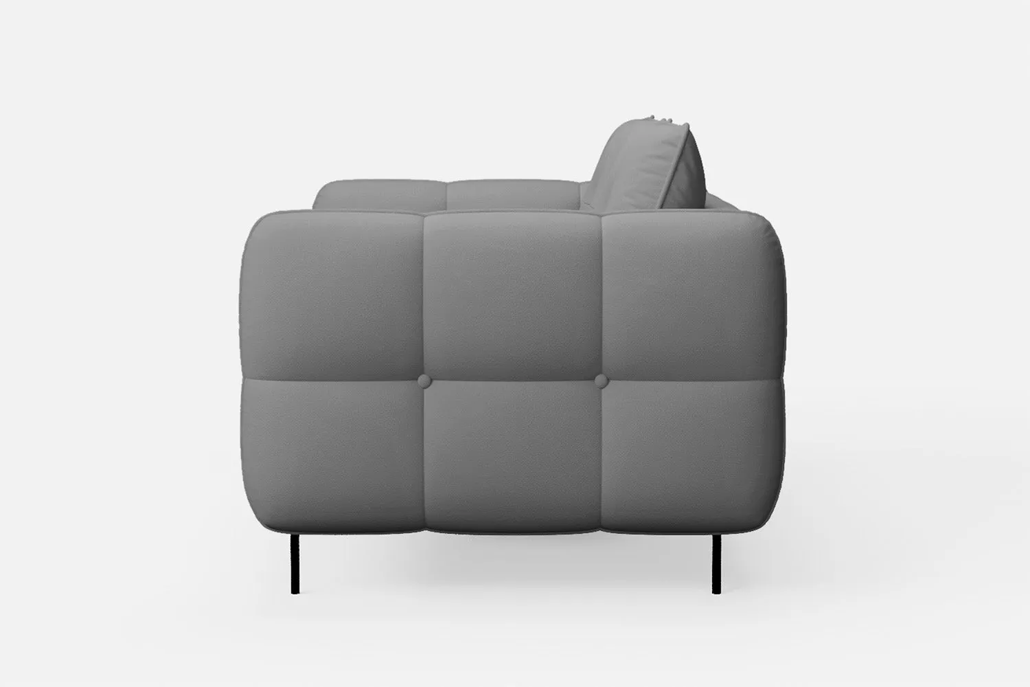 Anzio 2 Seater Sofa Grey Leather