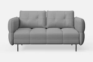 Anzio 2 Seater Sofa Grey Leather