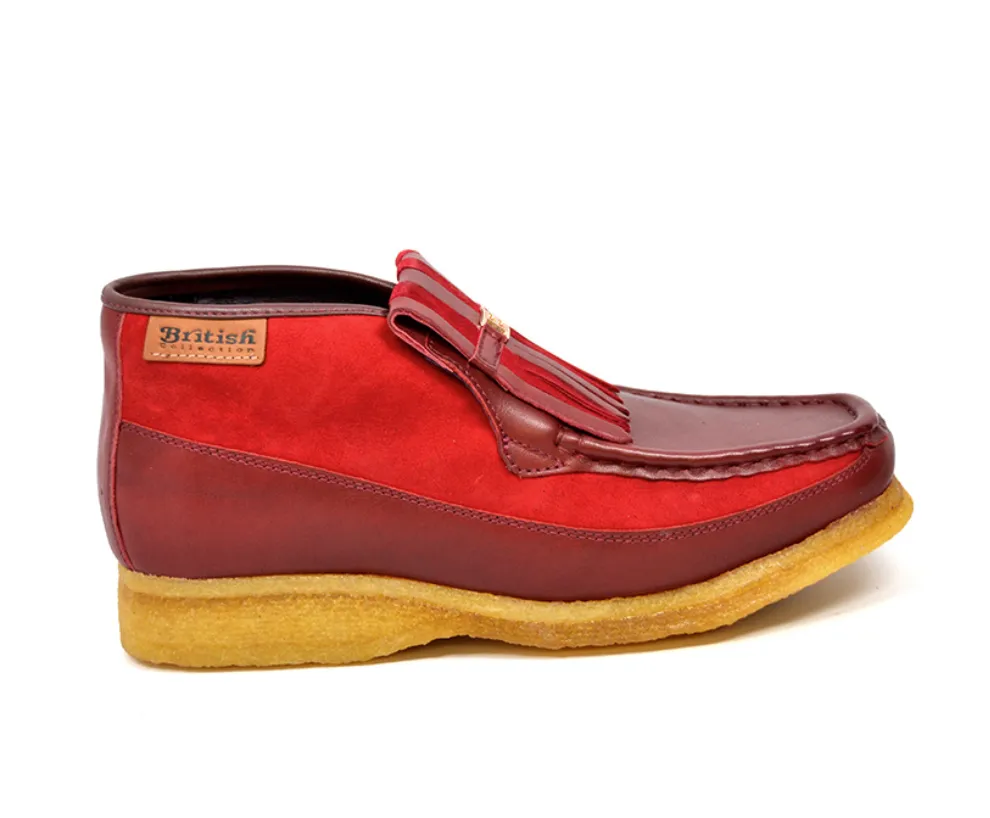 Apollo Red Leather & Suede