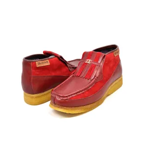 Apollo Red Leather & Suede