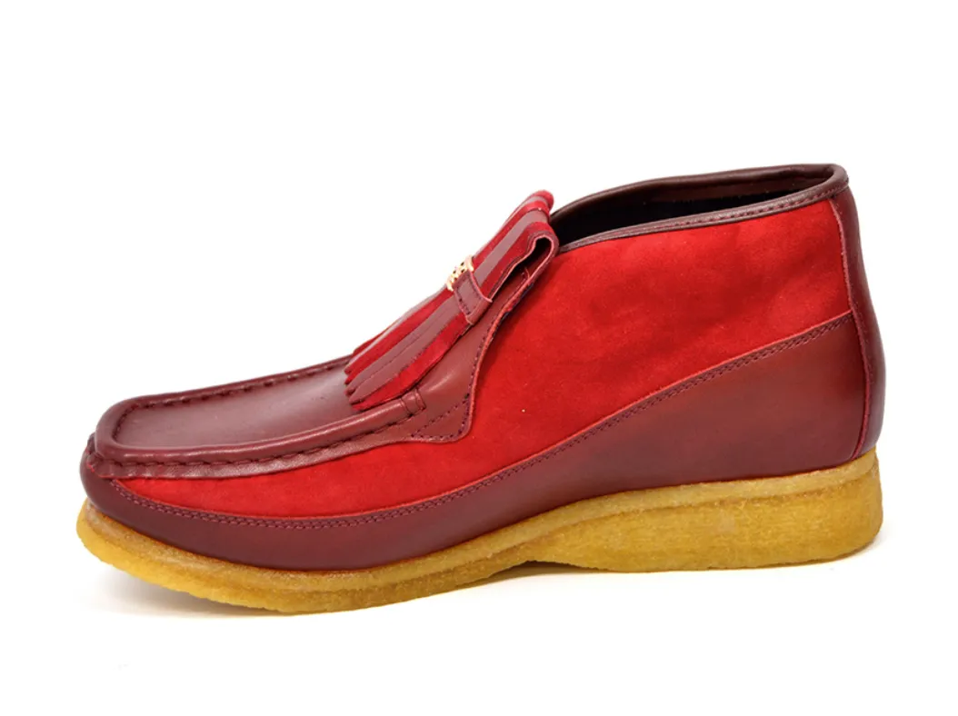 Apollo Red Leather & Suede