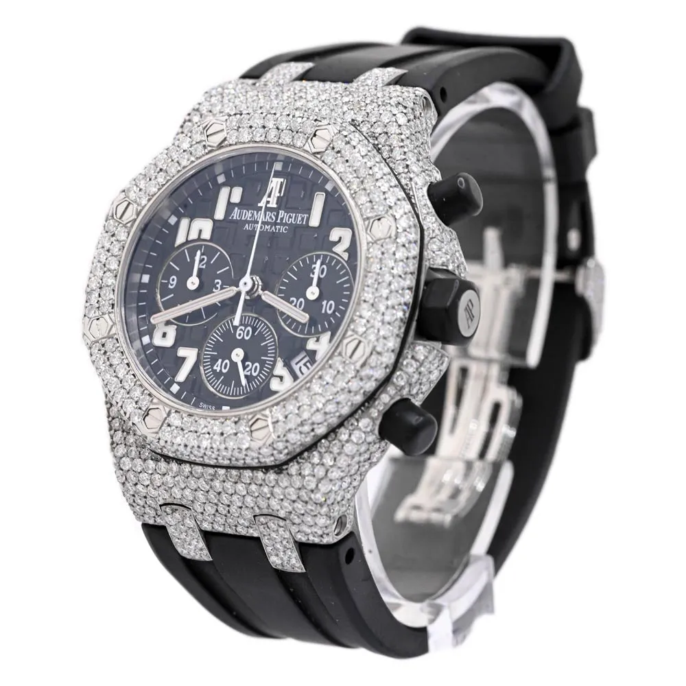 Audemars Piguet Ladies Stainless Steel 37mm Black Chronograph Dial Reference #: 26283ST.OO.D002CA.01