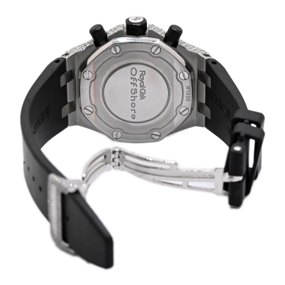 Audemars Piguet Ladies Stainless Steel 37mm Black Chronograph Dial Reference #: 26283ST.OO.D002CA.01