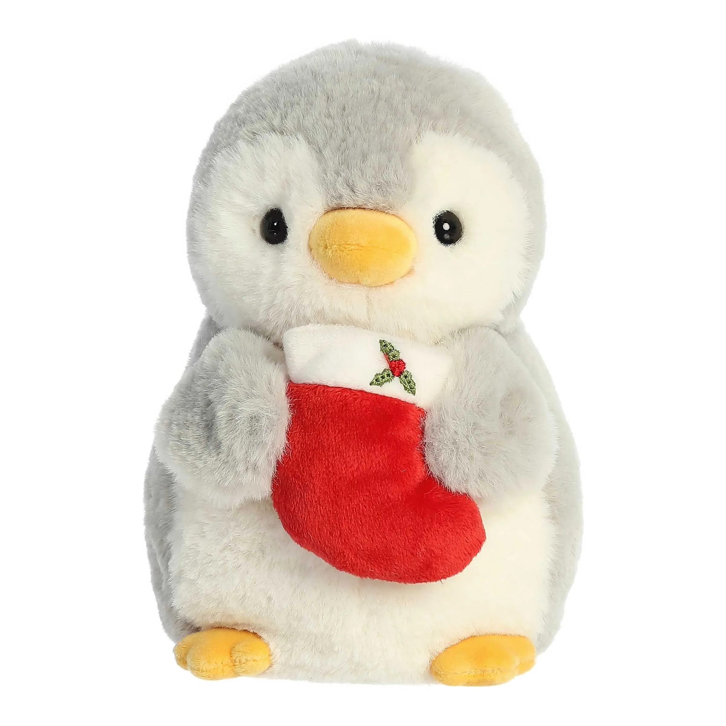 Aurora PomPom Penguin with Stocking 8"