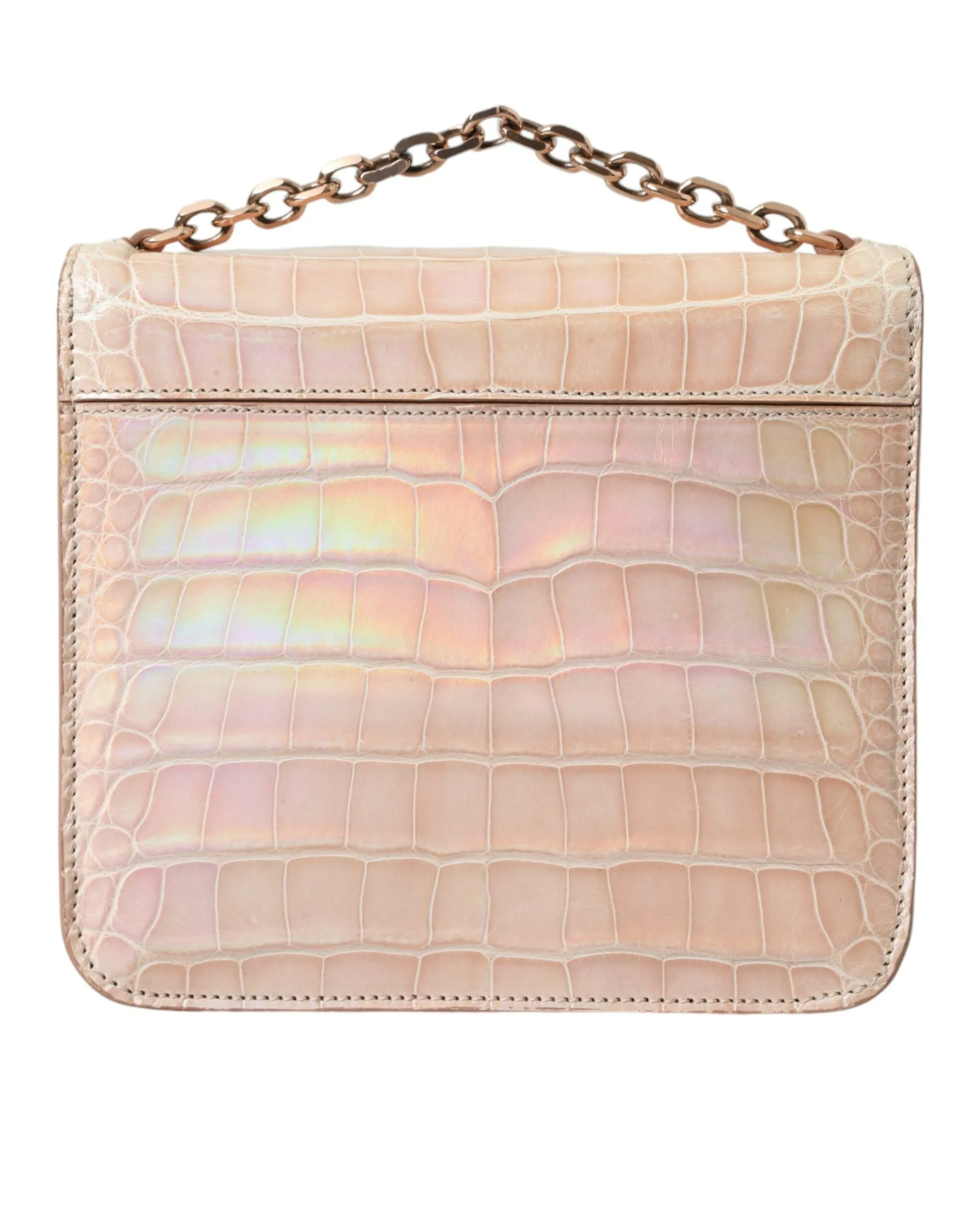 Balenciaga Elegant Mini Chain Beige Clutch for Evening Elegance