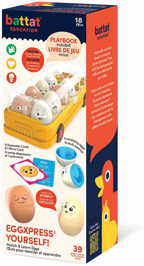 Battat Eggxpress Yourself! Match & Learn Eggs