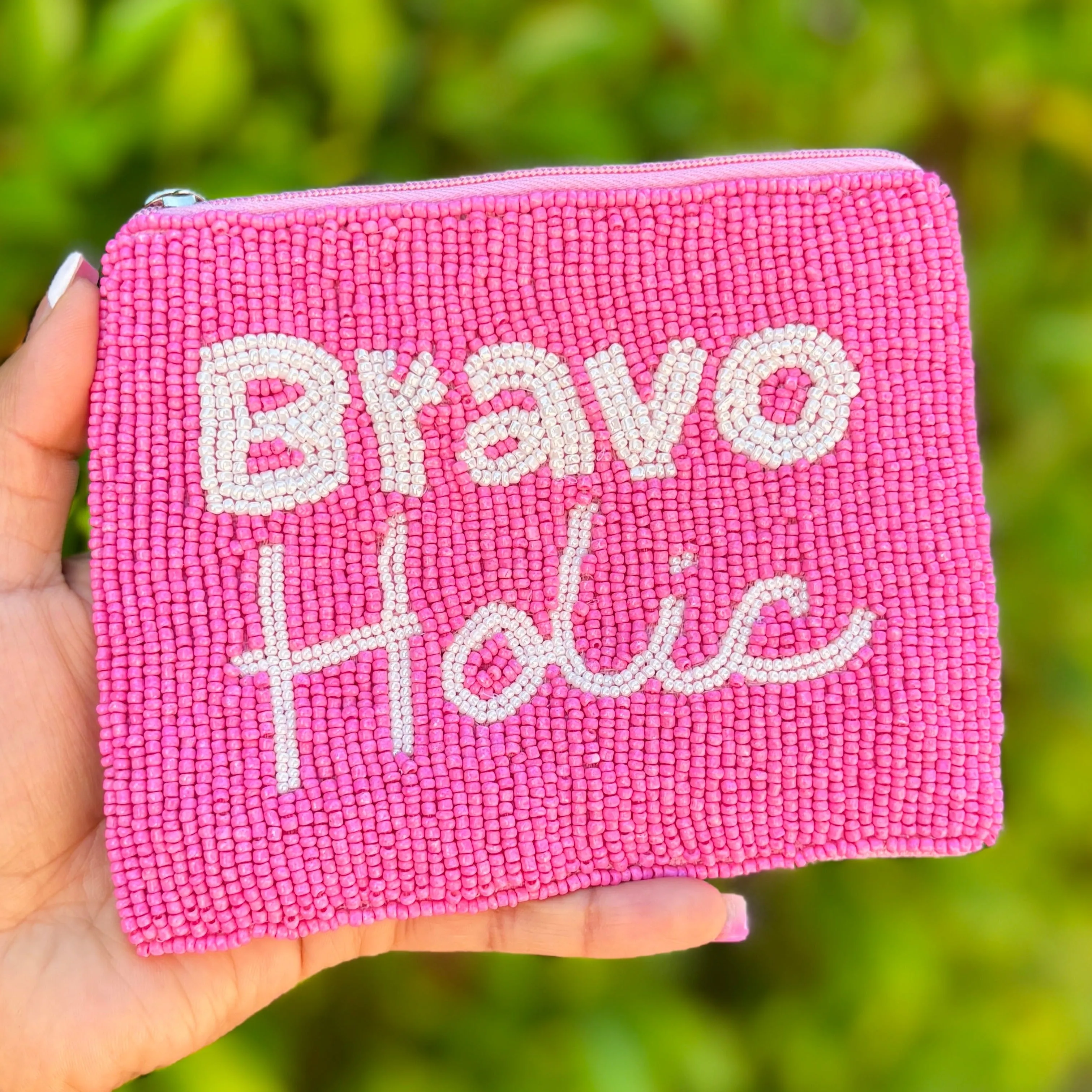 BravoHolic Beaded Pouch Purse