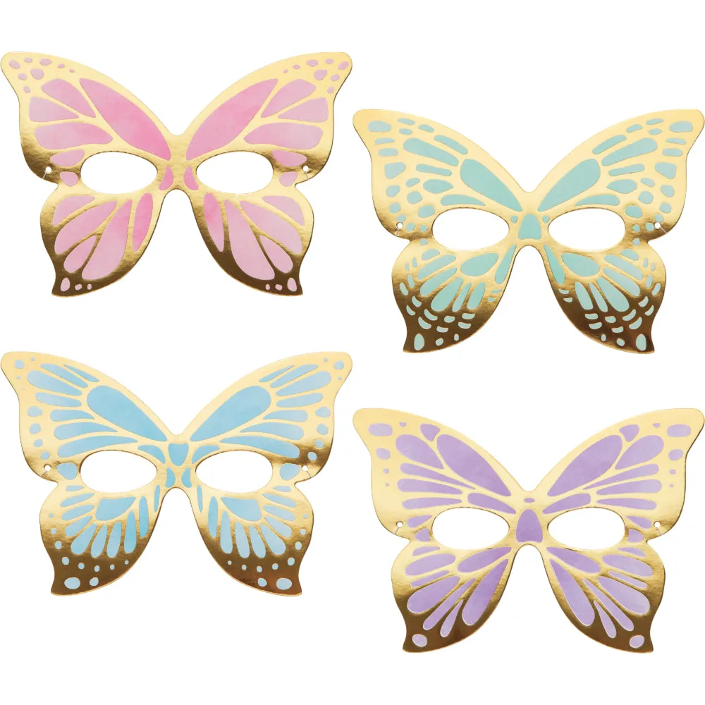 Butterfly Shimmer Masks - 8 Pkt