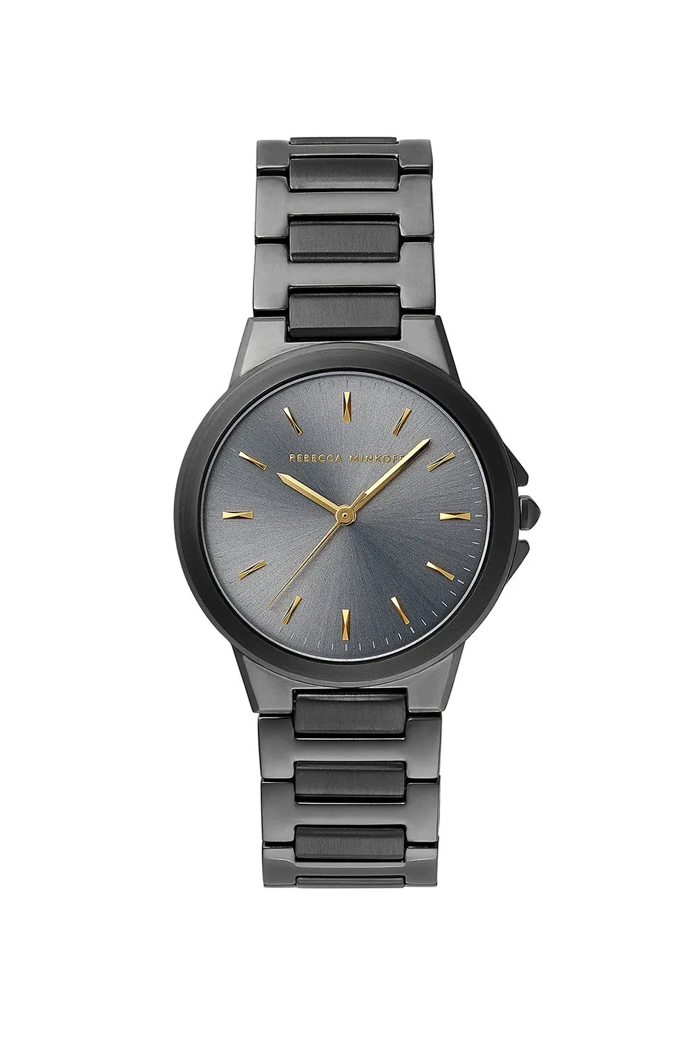 Cali Grey Ion Plated Tone Bracelet Watch, 34mm