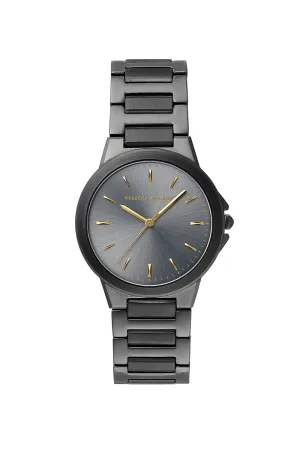 Cali Grey Ion Plated Tone Bracelet Watch, 34mm