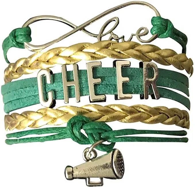 Cheer Charm Bracelet - 22 Team Colors Available