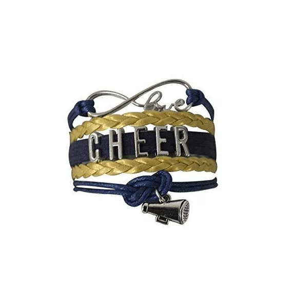 Cheer Charm Bracelet - 22 Team Colors Available