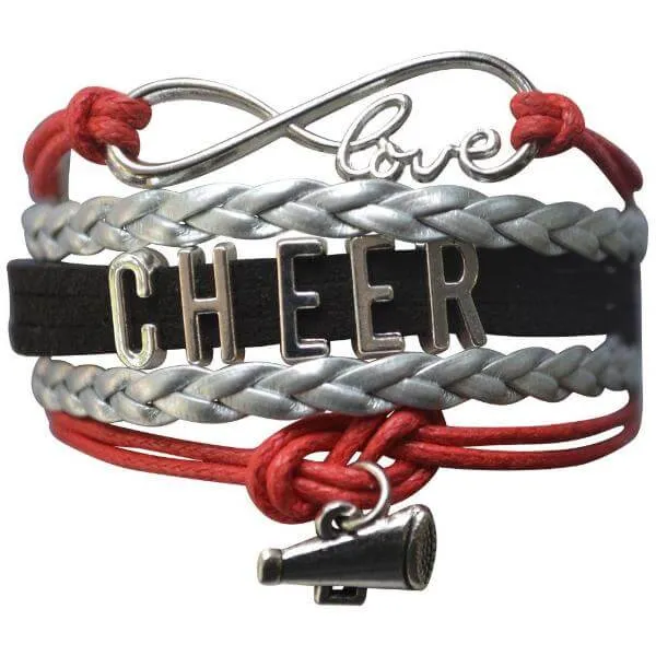 Cheer Charm Bracelet - 22 Team Colors Available