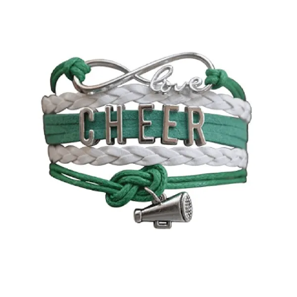 Cheer Charm Bracelet - 22 Team Colors Available