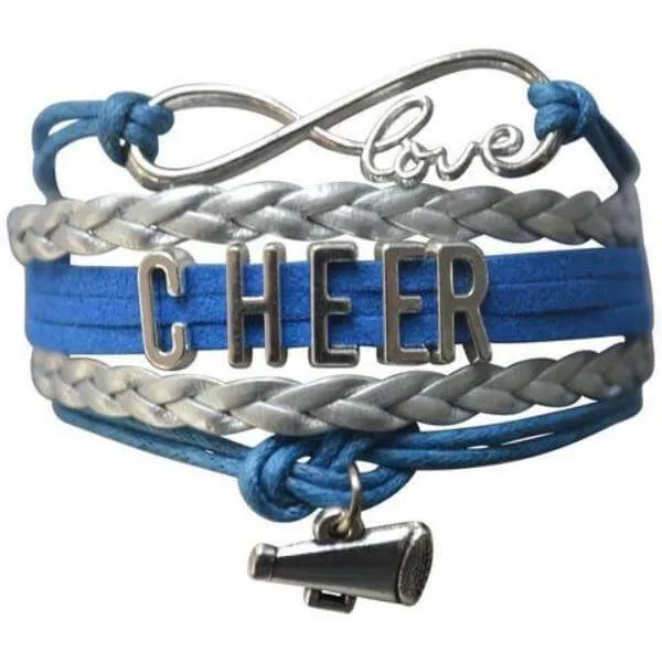 Cheer Charm Bracelet - 22 Team Colors Available