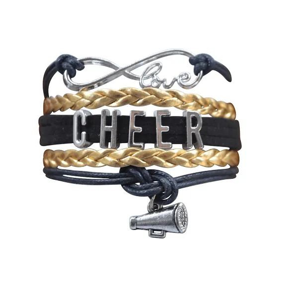 Cheer Charm Bracelet - 22 Team Colors Available