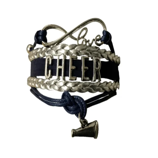 Cheer Charm Bracelet - 22 Team Colors Available