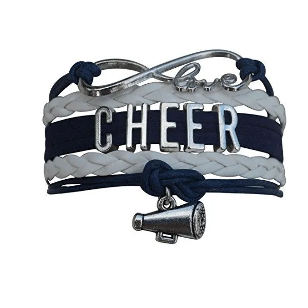 Cheer Charm Bracelet - 22 Team Colors Available