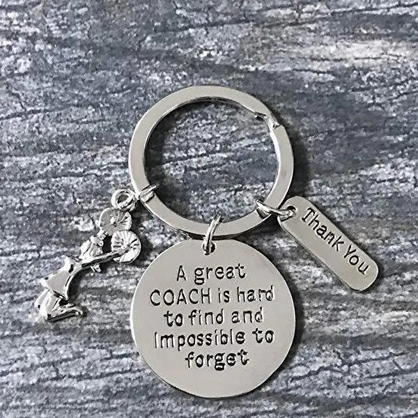 Cheer Great Coach is Hard to Find But Impossible to Forget Keychain