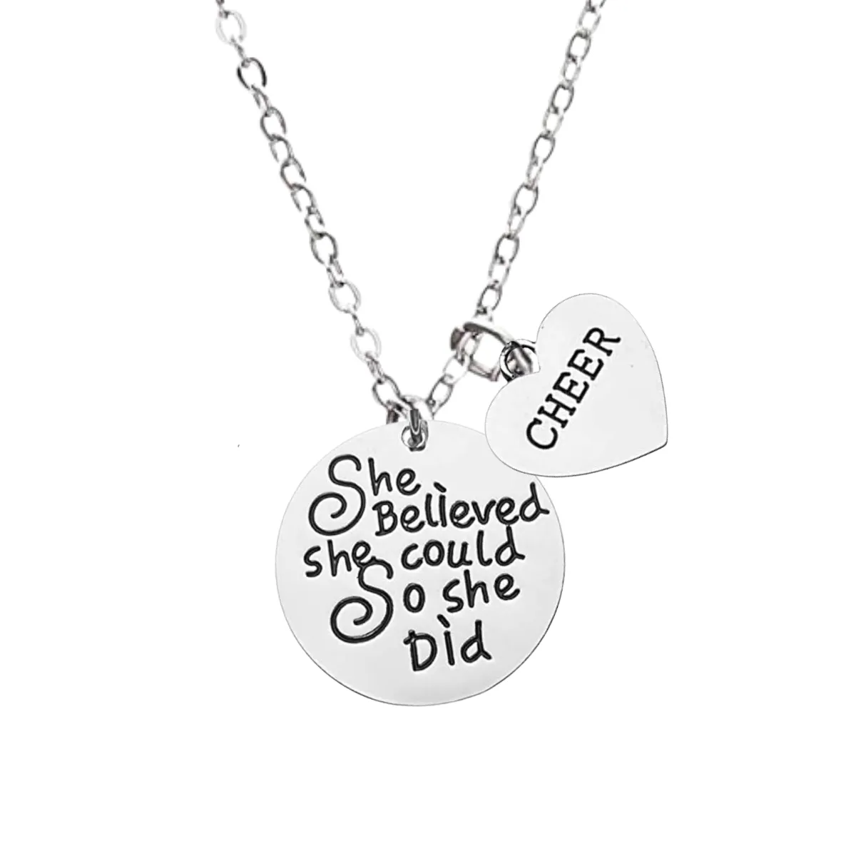 Cheer Necklace- She Believed She Could So She Did