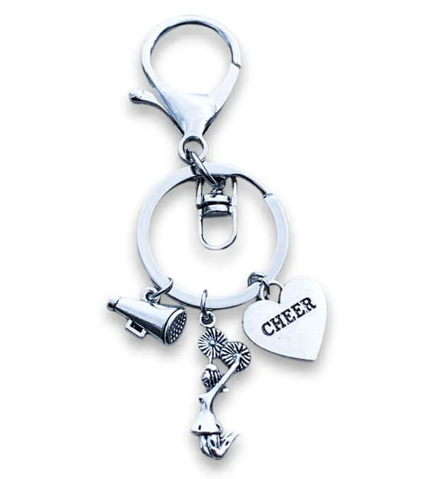 Cheer Zipper Pull Keychain