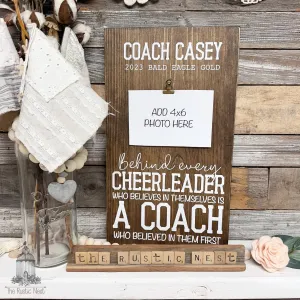 Cheerleader Coach Gift | Cheer Coach Gift | Personalized Cheer Coach Gift | Cheerleader Gift | Coach Gift | Coach Picture Frame