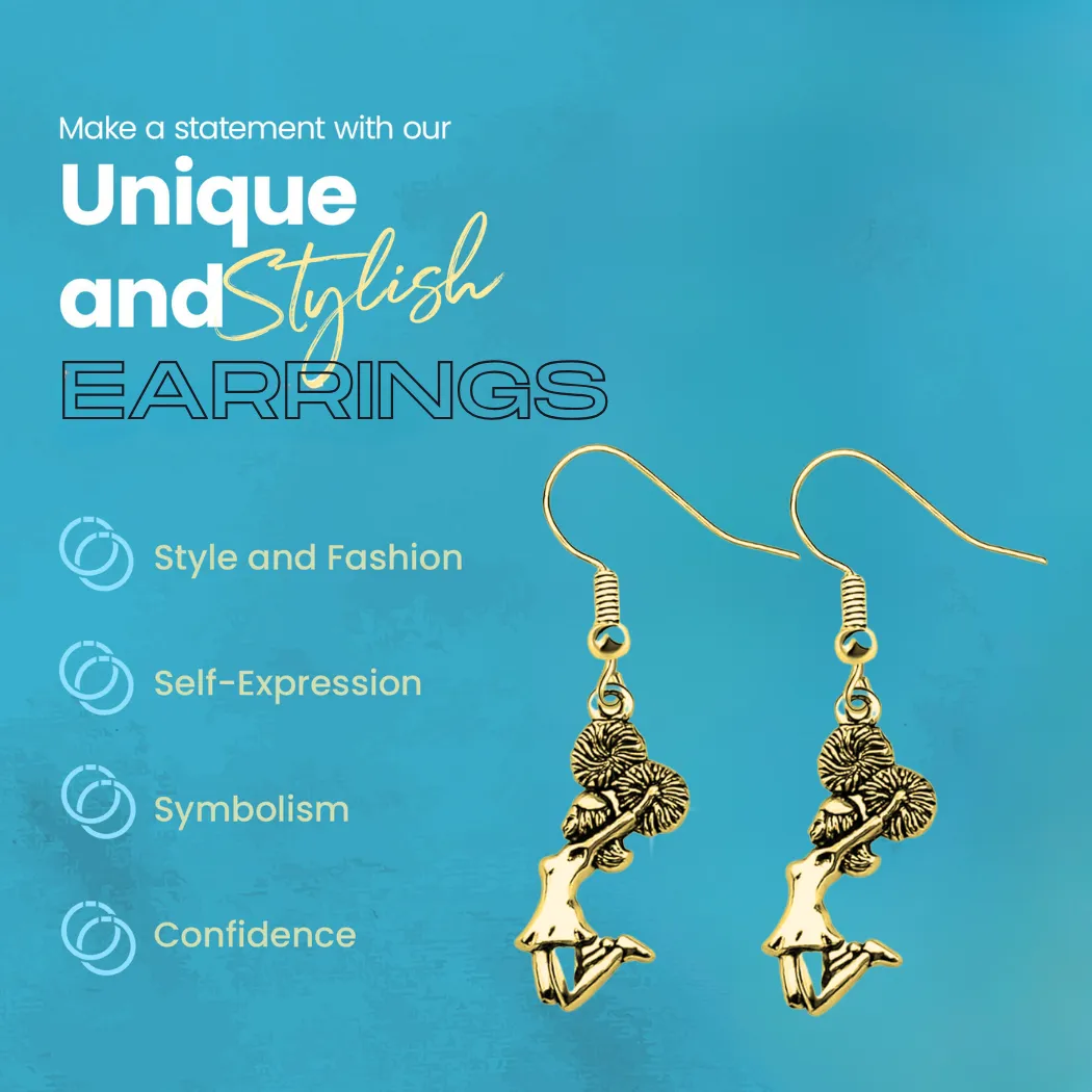 Cheerleader Dangle Earrings