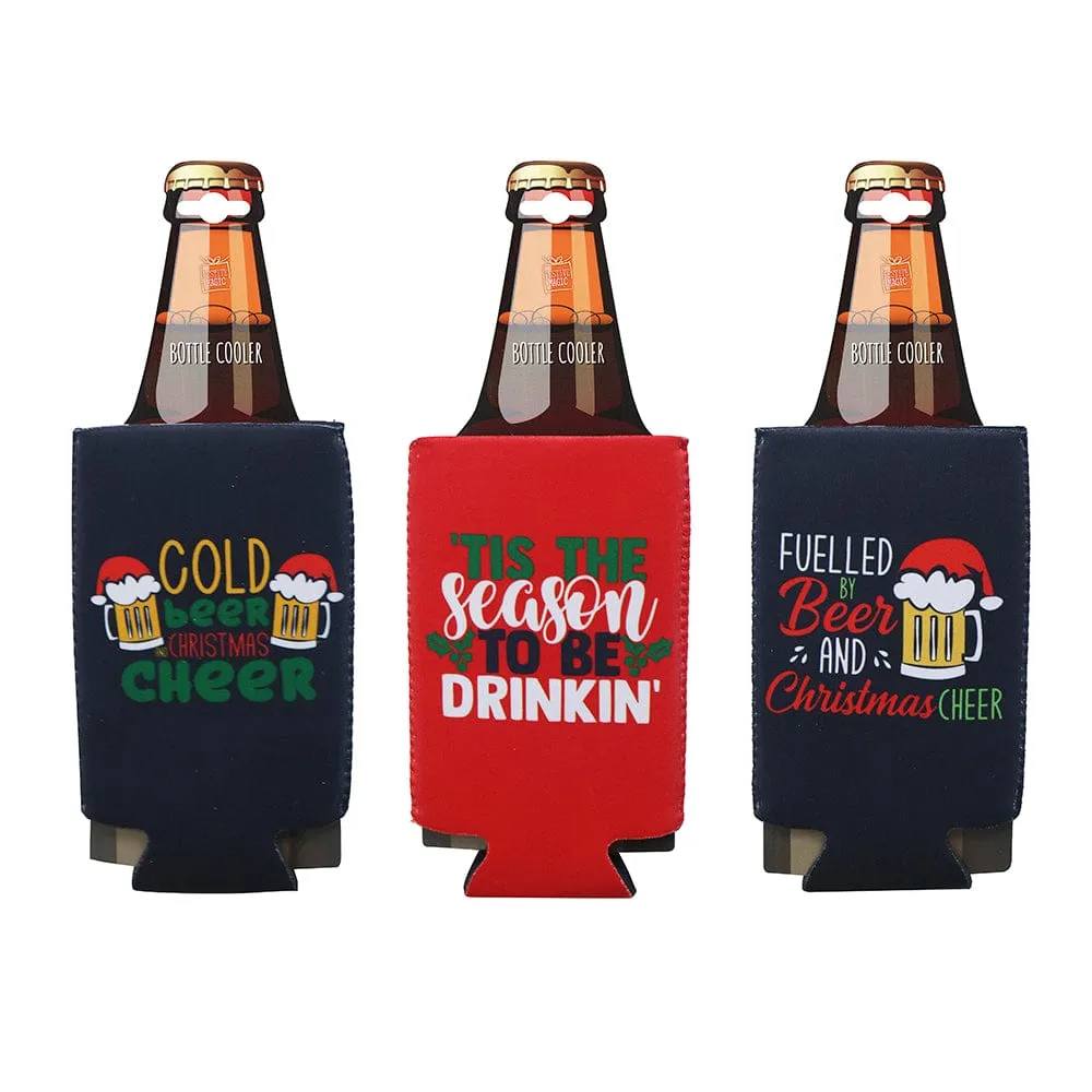 Christmas Bottle Cooler Asst