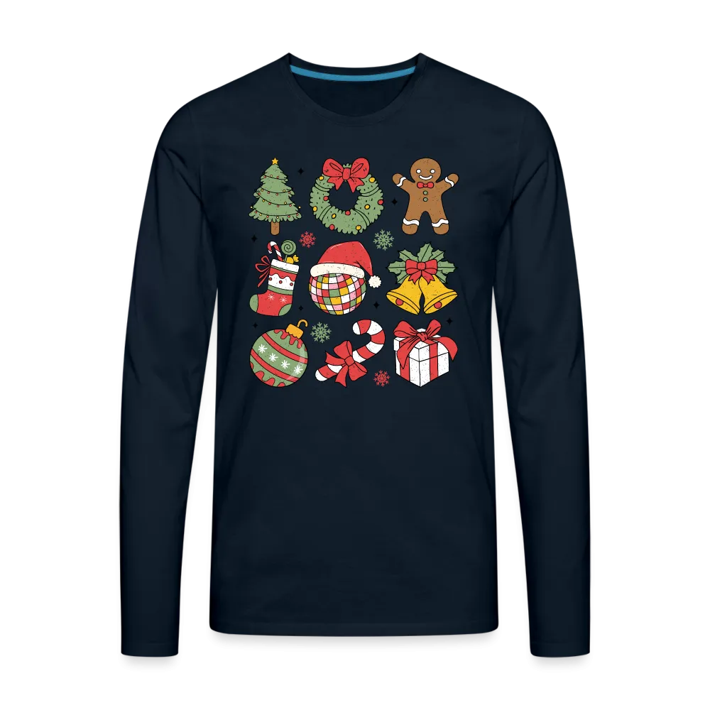 Christmas Holiday Season Men's Premium Long Sleeve T-Shirt