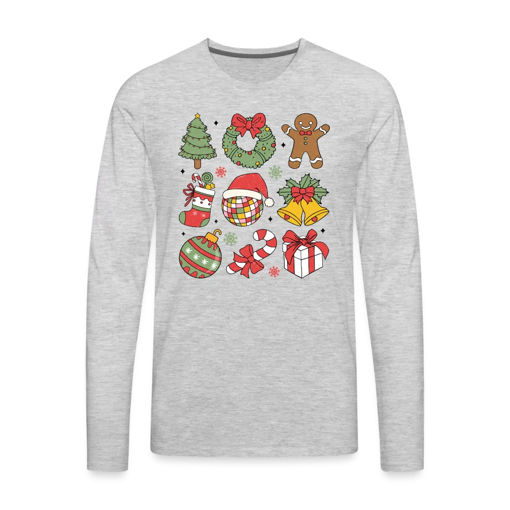 Christmas Holiday Season Men's Premium Long Sleeve T-Shirt