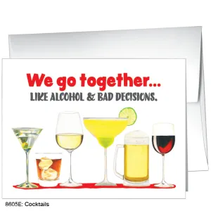 Cocktails, Greeting Card (8605E)