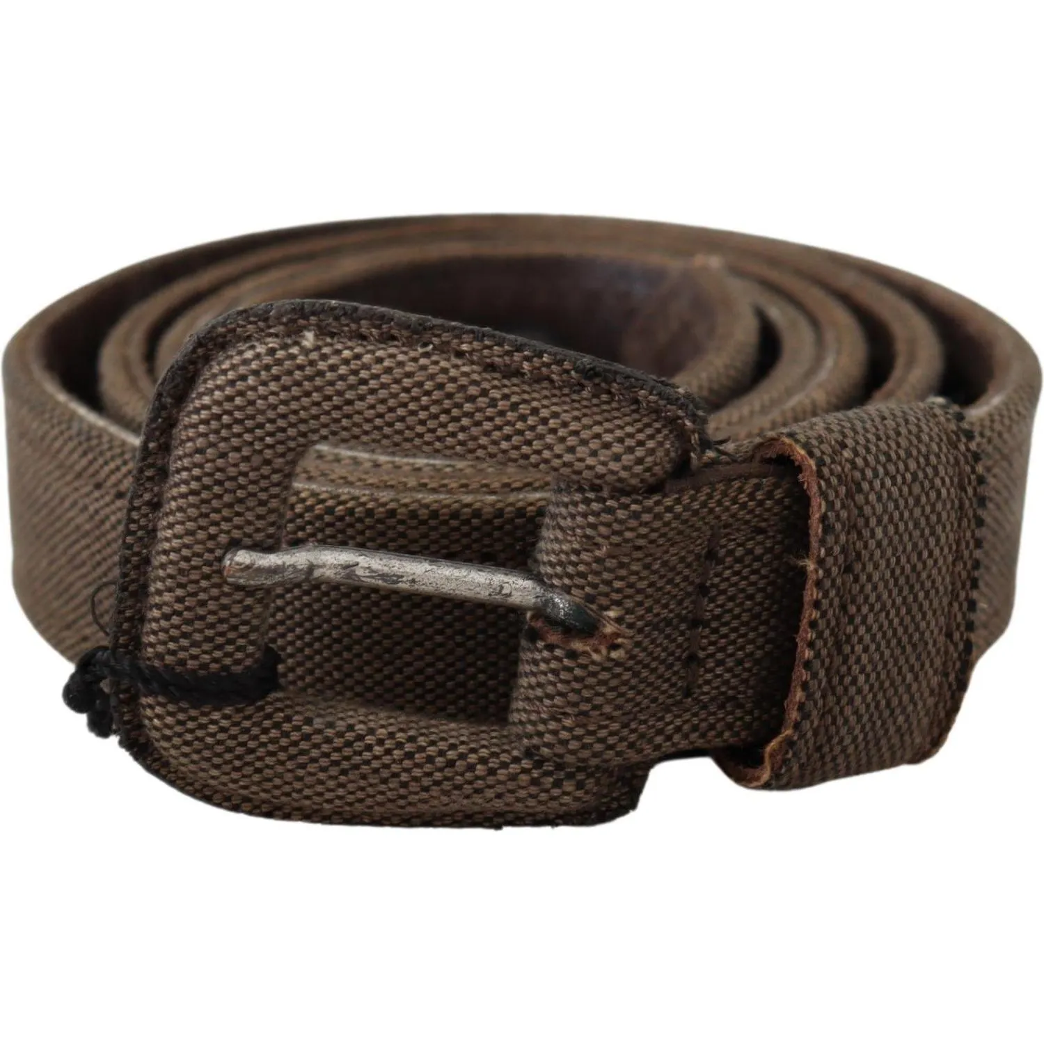 Costume National Elegant Brown Leather Waist Belt