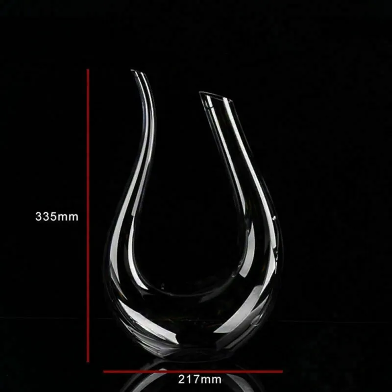 Crystal U-shaped 1500ml Wine Decanter