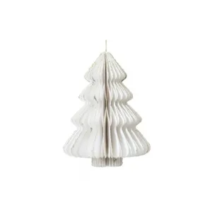 Decoris 40cm White Paper Tree Hanging Decoration