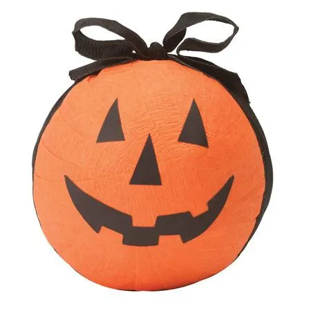 DELUXE HALLOWEEN JACK-O-LANTERN WITH BOW SURPRISE BALL