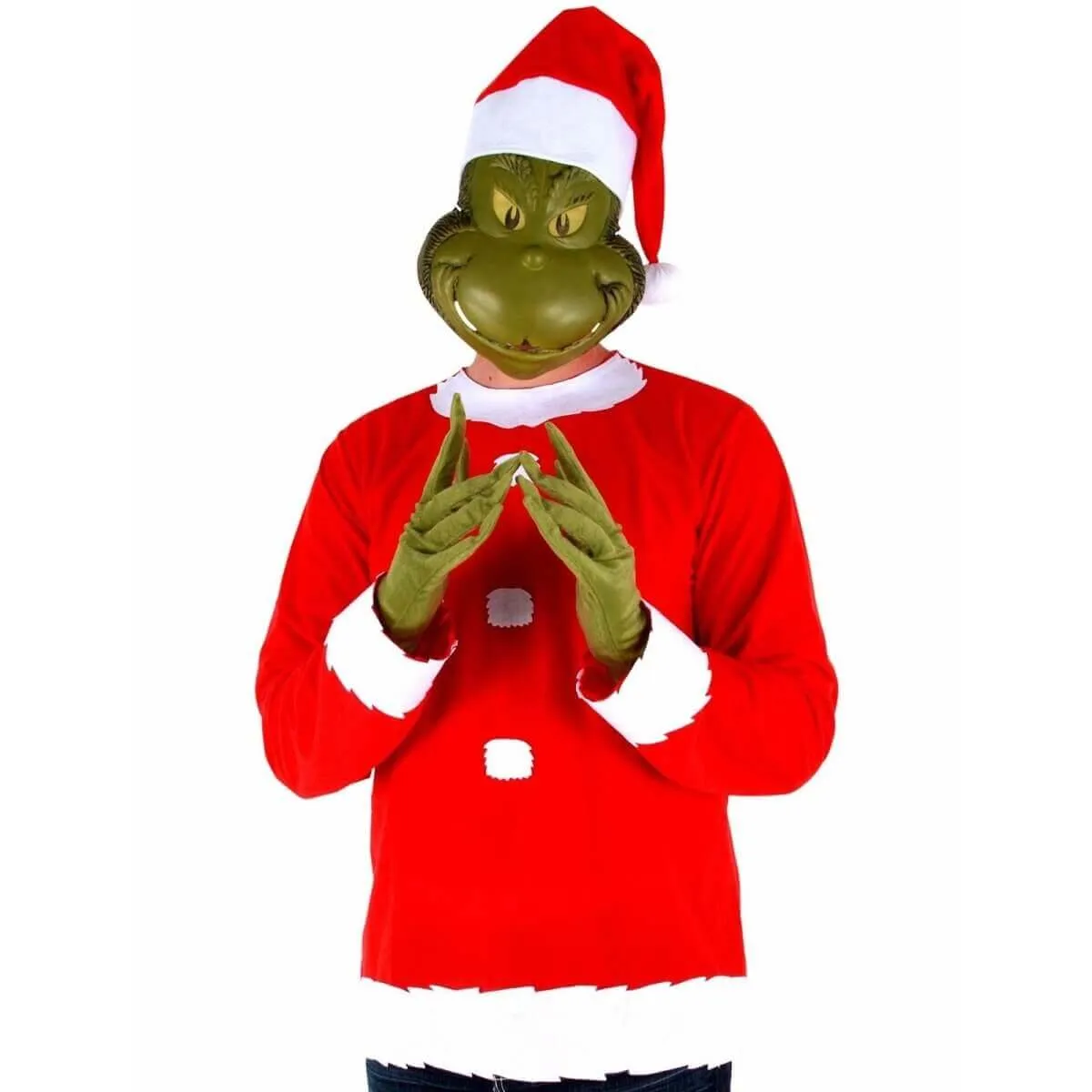 Dr. Seuss - "The Grinch" Men's Santa Costume - (L/XL)