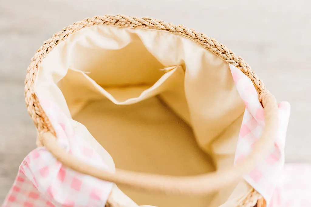 Easter Basket - Gingham Bunnies