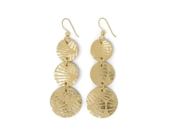 Fanfare Gold Cascade Earrings