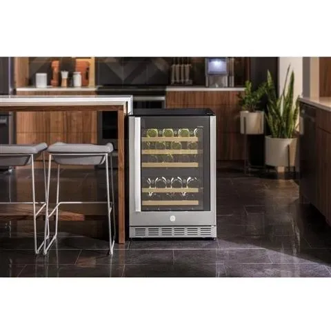 GE Profile 44-Bottle Wine Cooler with Dual Zone PWS06DSPSS