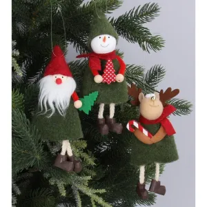 Gisela Graham 15cm Wool Christmas Character Decoration (Choice of 3)