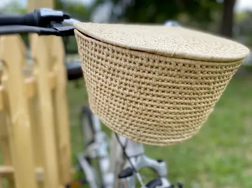 Handwoven Bike Basket