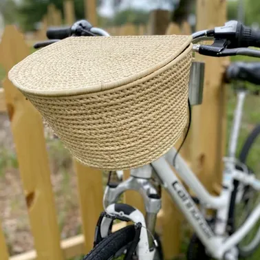 Handwoven Bike Basket