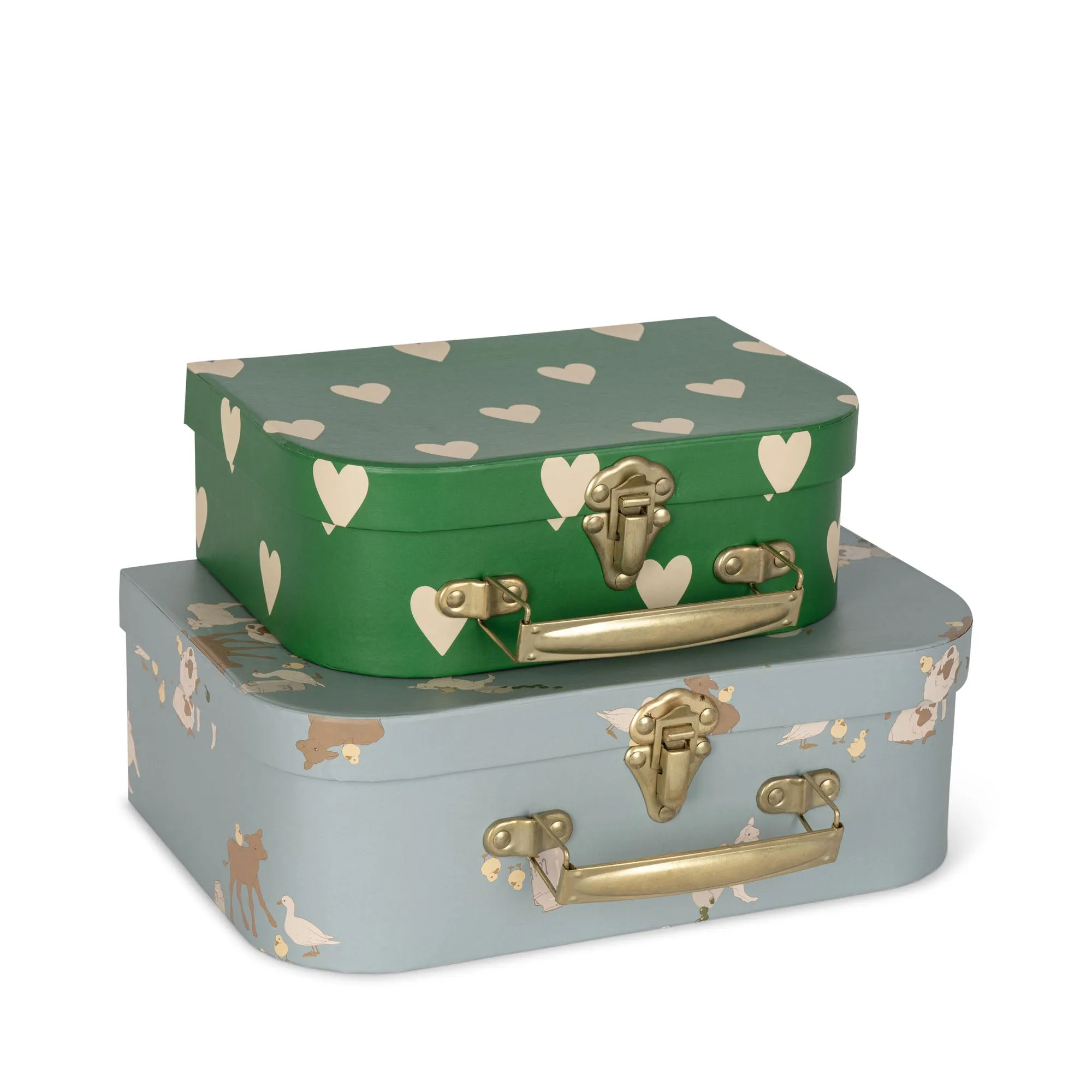 Konges Sløjd 2 Pack Suitcase Farm Blue / Aisuru Green